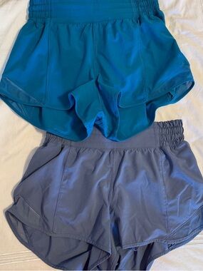 TWO PAIR Lululemon Hotty Hot shorts